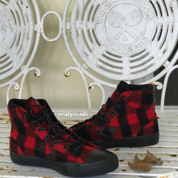 Converse&Woolrich Ctas Player Black/Red AUTHENTIC - Picture 6 of 8